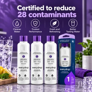 everydrop EDR1RXD1 filter reduces 28 contaminants
