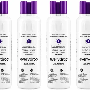 Four everydrop EDR1RXD1 refrigerator water filters